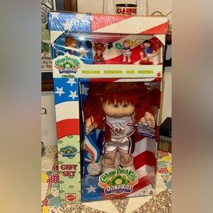 1996 Olympic CPK Gift Set Basketball Olympikids Doll with Red Hair NEW